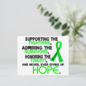 Ondersteuning Bewondering Honoring 3.2 Non-Hodgkin Briefkaart (Staand voorkant)