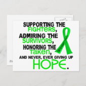 Ondersteuning Bewondering Honoring 3.2 Non-Hodgkin Briefkaart (Voorkant / Achterkant)