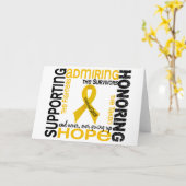 Ondersteuning bewondering voor het eren van 9 kind kaart (Gele Bloem)