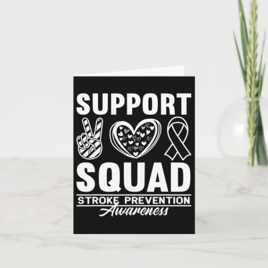 Ondersteuning Bewustzijn Squad Hart Ziekte Beroert Kaart (Voorkant)