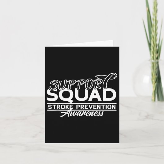 Ondersteuning Bewustzijn Squad Hart Ziekte Beroert Kaart (Voorkant)