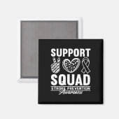 Ondersteuning Bewustzijn Squad Hart Ziekte Beroert Magneet (Voorkant / Achterkant)