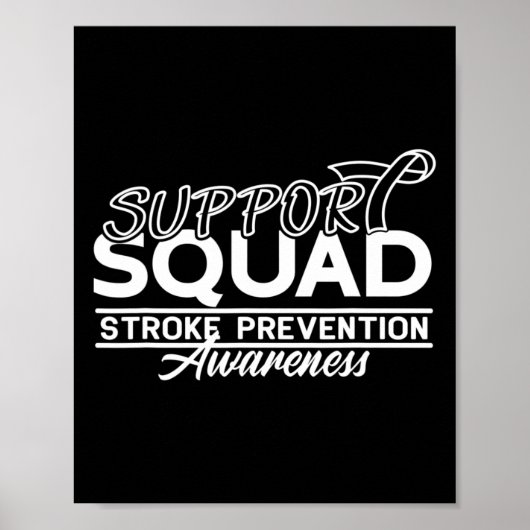 Ondersteuning Bewustzijn Squad Hart Ziekte Beroert Poster (Voorkant)