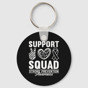 Ondersteuning Bewustzijn Squad Hart Ziekte Beroert Sleutelhanger