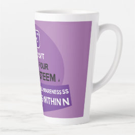 Ondersteuning bij eetstoornissen latte mok