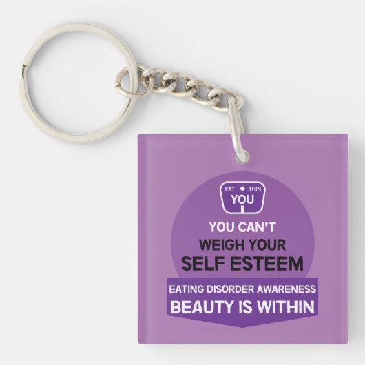 Ondersteuning bij eetstoornissen sleutelhanger (Voorkant)