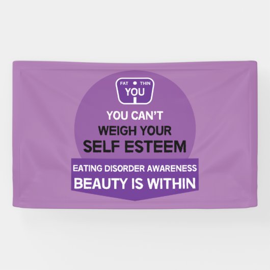 Ondersteuning bij eetstoornissen spandoek (Horizontaal)
