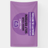 Ondersteuning bij eetstoornissen spandoek (Verticaal)