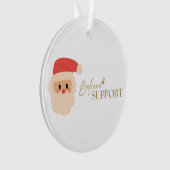 ondersteuning bij kanker. Kerst vakantie Ornament (voorkant)