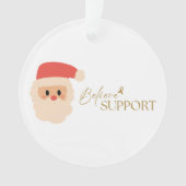 ondersteuning bij kanker. Kerst vakantie Ornament (voorkant)
