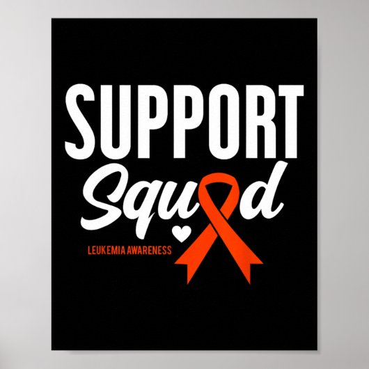 Ondersteuning bij kanteloze leukemie poster (Voorkant)