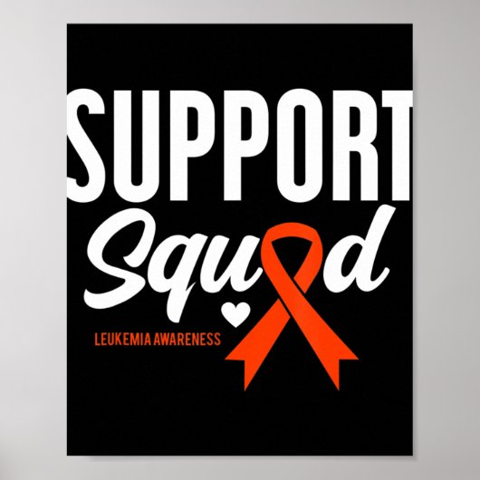 Ondersteuning bij kanteloze leukemie poster (Voorkant)