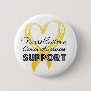 Ondersteuning bij neuroblastoma-kanker ronde button 5,7 cm
