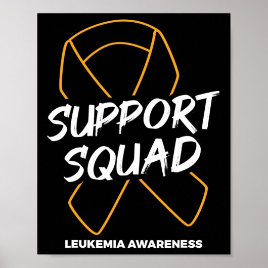 Ondersteuning bij plaquad leukemie Bewustheid bij Poster (Voorkant)