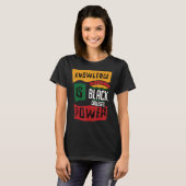 Ondersteuning Black Colleges Kennis is Macht T-shirt (Voorkant volledig)