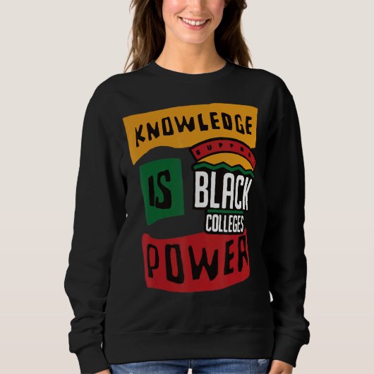 Ondersteuning Black Colleges Kennis is Macht Trui (Voorkant)