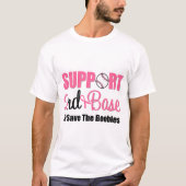 Ondersteuning Borstkanker 2e Base T-shirt (Voorkant)