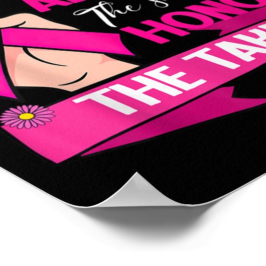 Ondersteuning Borstkanker Bewonder Eer Borstkanker Poster (Hoek)