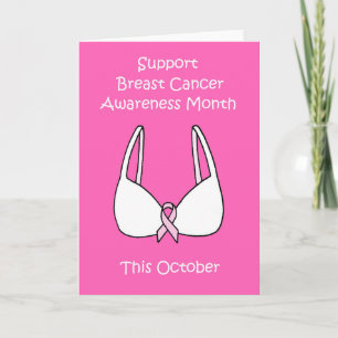 Ondersteuning Borstkanker Bewustzijnsmaand oktober Kaart