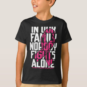 Ondersteuning borstkanker roze borstkanker bewustz t-shirt