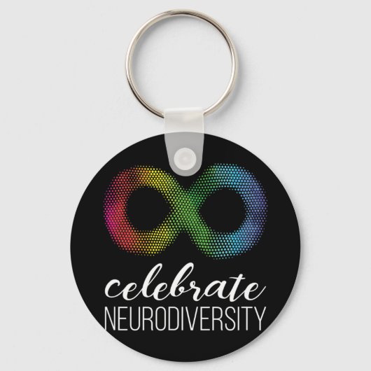 Ondersteuning door show voor autisme en aanvaardin sleutelhanger (Voorkant)