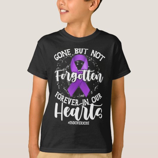 Ondersteuning Eind Overdosering Losse Eén Memorial T-shirt (Voorkant)