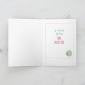 Ondersteuning en aanmoediging Glitter Pink Gold Ka Kaart (Binnen)