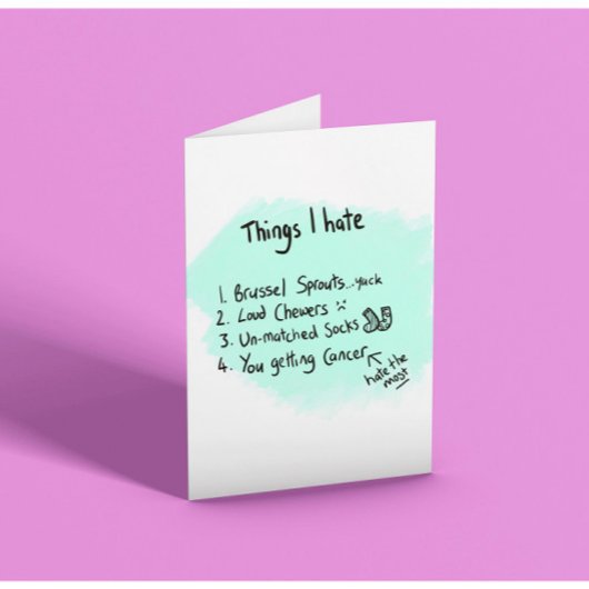 Ondersteuning en aanmoediging van kanker kaart