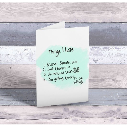 Ondersteuning en aanmoediging van kanker kaart