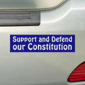 Ondersteuning en bescherming bumpersticker (Op auto)