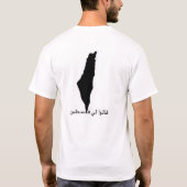 Ondersteuning en verdediging, PALESTINE T-shirt (Achterkant)