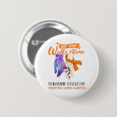 Ondersteuning Endometrial Cancer Awareness Ribbon  Ronde Button 5,7 Cm (Voorkant /achterkant)