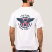 Ondersteuning Federale werknemers Eagle - Back T-shirt (Achterkant)
