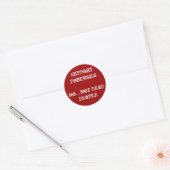 Ondersteuning forensisch onderzoek ronde sticker (Envelop)