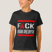 ONDERSTEUNING HERSENANEURYSMA BEWUSTZIJN T-SHIRT (Voorkant)