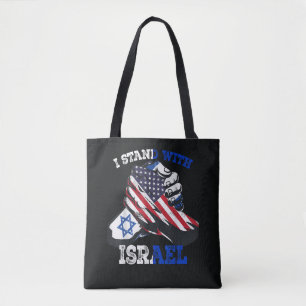 Ondersteuning Ik sta achter Israël Joods Erfgoed Tote Bag