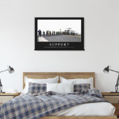 Ondersteuning: Inspirerend prijsopgave Canvas Afdruk (Insitu (Slaapkamer))