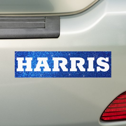 Ondersteuning Kamala Harris 2024 Glitter Progress Bumpersticker (Op auto)