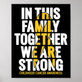Ondersteuning kinderkanker poster (Voorkant)
