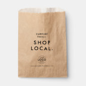 Ondersteuning Kleine winkel Lokale Logo bedrijf Sw Bedankzakje (Voorkant)