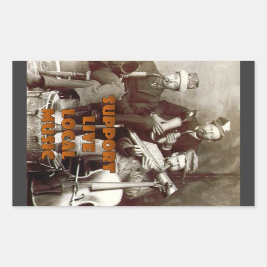 Ondersteuning Live Music Sticker (Voorkant)