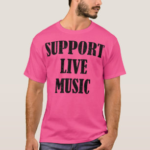 Ondersteuning live muziek concert t-shirt