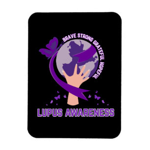 Ondersteuning lupus bewustzijn overlevende krijger magneet