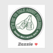 Ondersteuning Mannen | Over gevoelens praten Sticker (Vel)