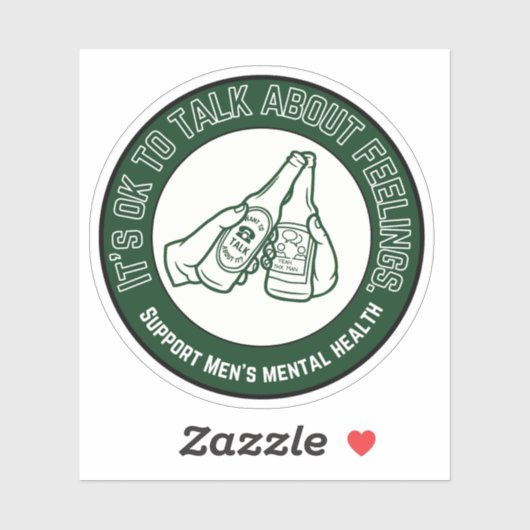 Ondersteuning Mannen | Over gevoelens praten Sticker (Vel)