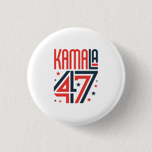 Ondersteuning met een Kamala Harris campagneknop Ronde Button 3,2 Cm