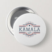 Ondersteuning met een Kamala Harris campagneknop Ronde Button 7,6 Cm (Voorkant /achterkant)