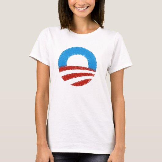 ONDERSTEUNING OBAMA CIRCLE T-SHIRT (Voorkant)