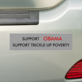 ONDERSTEUNING, OBAMA, ONDERSTEUNINGSPROGRAMMA BUMPERSTICKER (Op auto)
