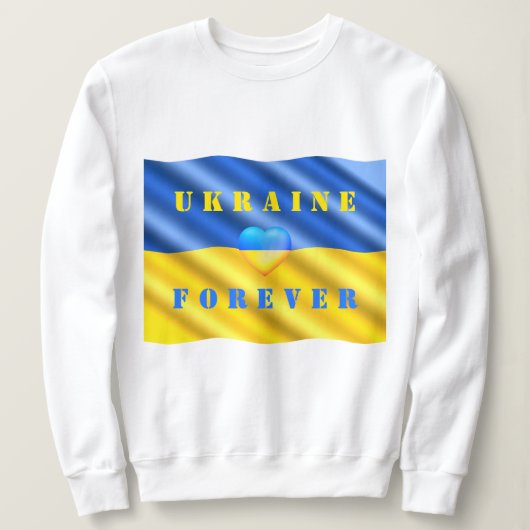 Ondersteuning Oekraïense sweatshirt Oekraïense vla (Design voorkant)